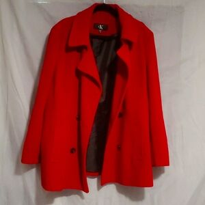 Calvin Klein cK red coat size 2X